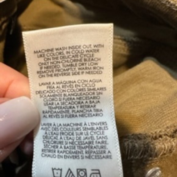 Cabi 3567 Skinny Cord in Moss Green Sz 12 - Picture 3 of 6